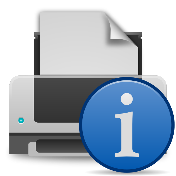 SVG Printer info icon