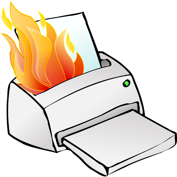 SVG Printer on fire