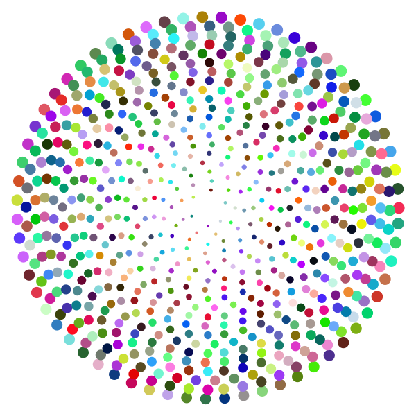SVG Prismatic Abstract Circles Design