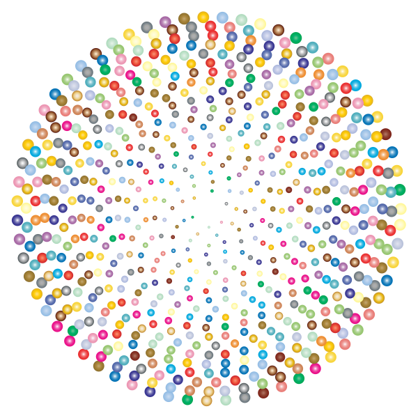SVG Prismatic Abstract Circles Design 2