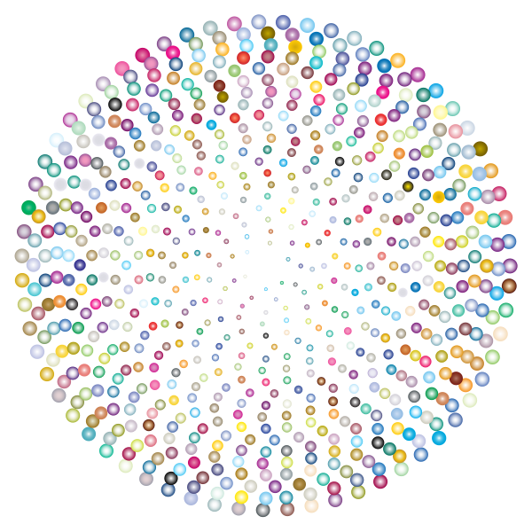 SVG Prismatic Abstract Circles Design 3