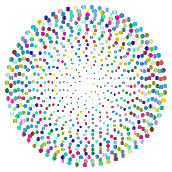 SVG Prismatic Abstract Circles Design 4