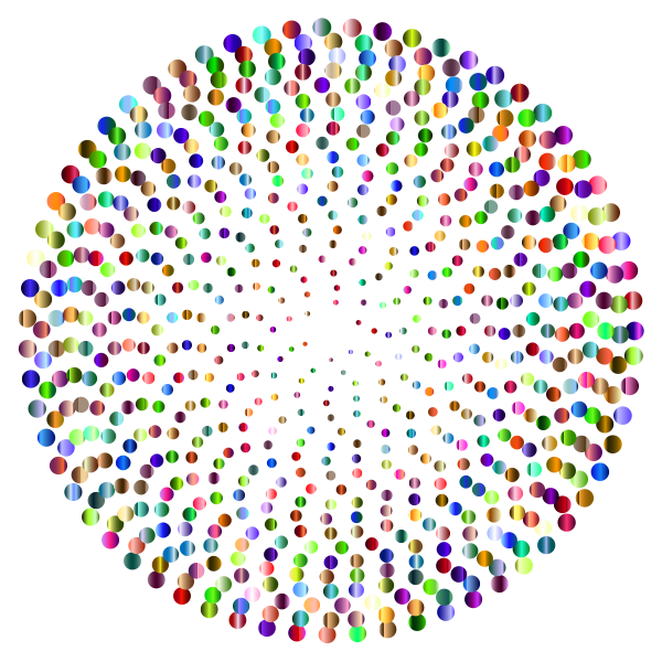 SVG Prismatic Abstract Circles Design 5