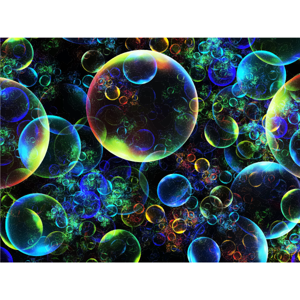 SVG Prismatic Bubble Fractal