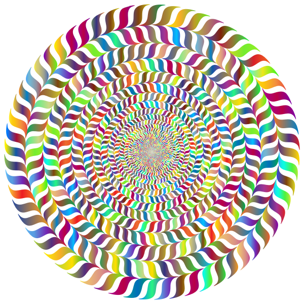 SVG Prismatic colorful vortex