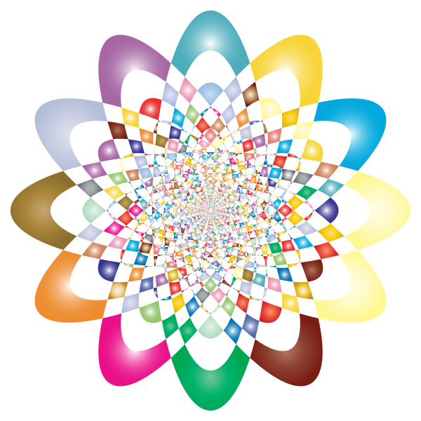 SVG Prismatic colorful vortex vector image