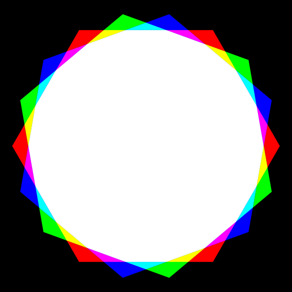 SVG Prismatic colors