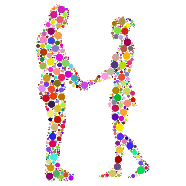 SVG Prismatic couple in circles