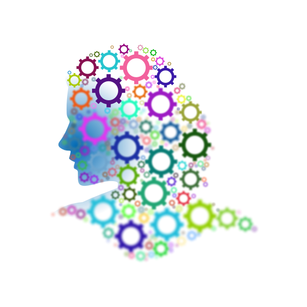 SVG Prismatic female head
