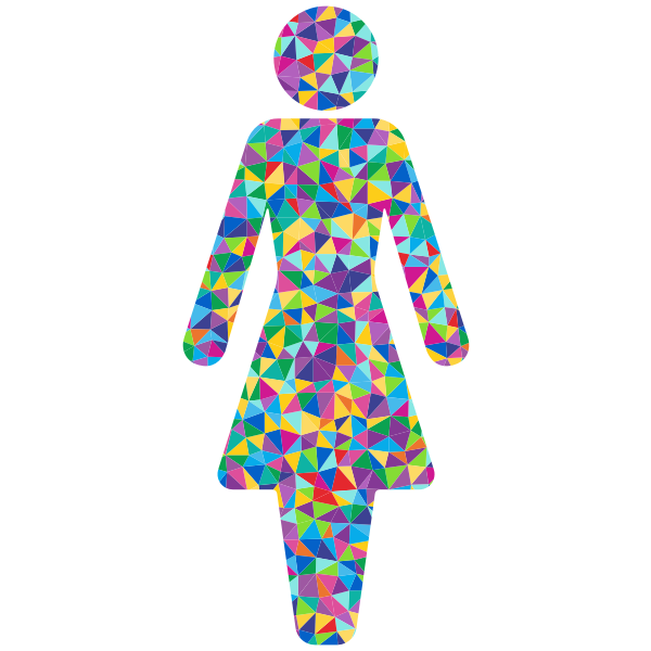 SVG Prismatic female symbol