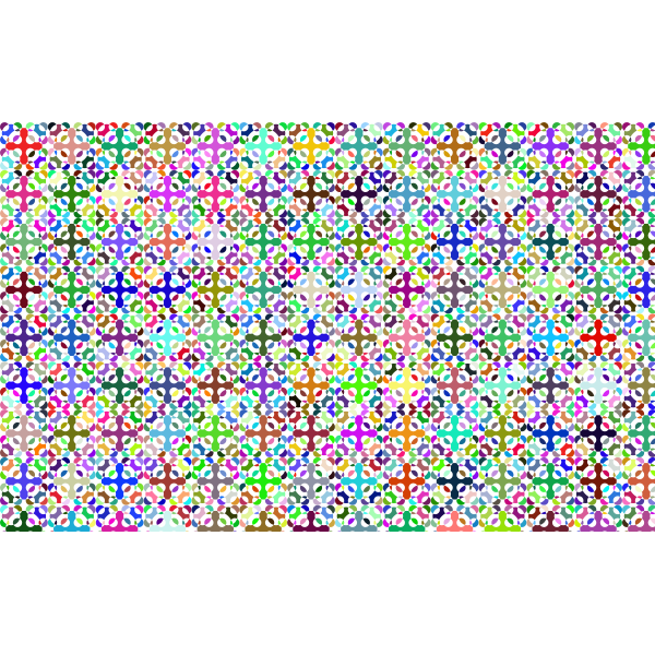 SVG Prismatic Geometric Checkered Pattern