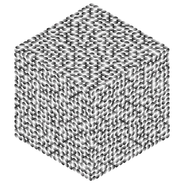 SVG Prismatic isometric circles in cube