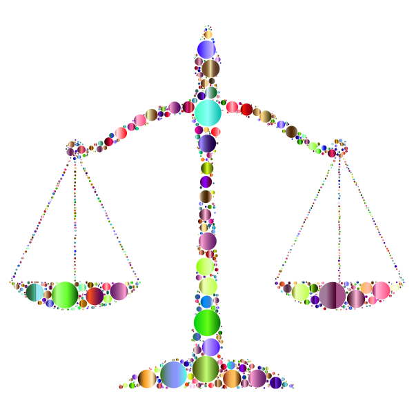 SVG Prismatic Justice Scales Circles 3