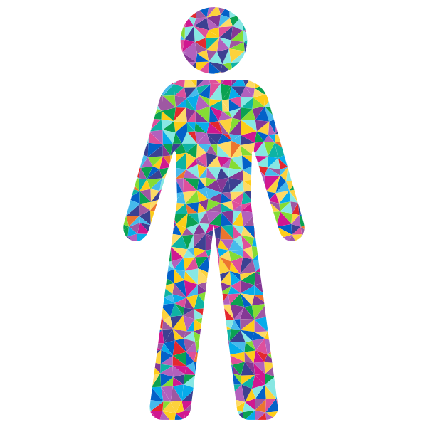 SVG Prismatic male symbol
