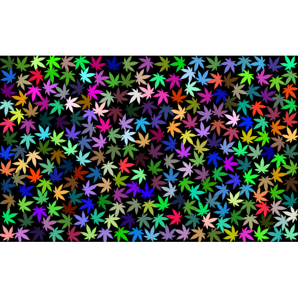 SVG Prismatic marijuana background vector image