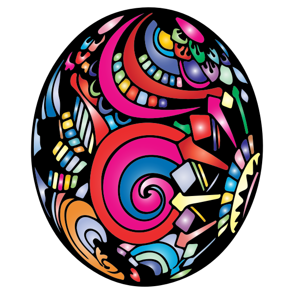 SVG Prismatic Pattern Easter Egg