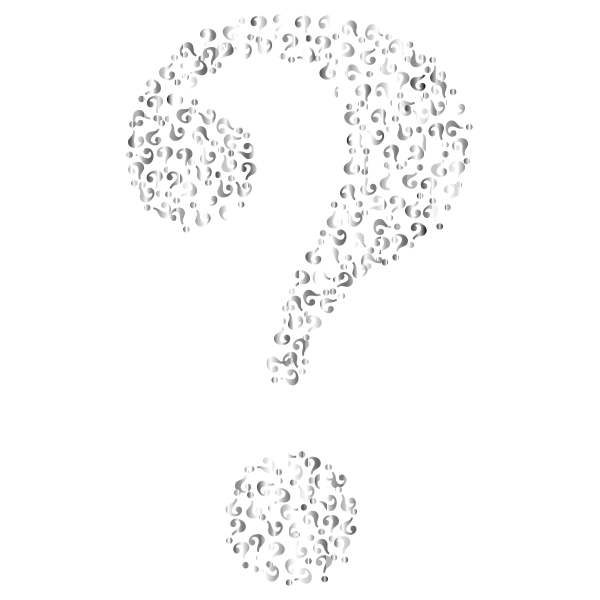 SVG Prismatic Question Mark Fractal 6 No Background
