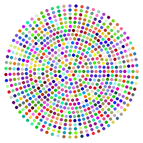 SVG Prismatic Radial Dots 2