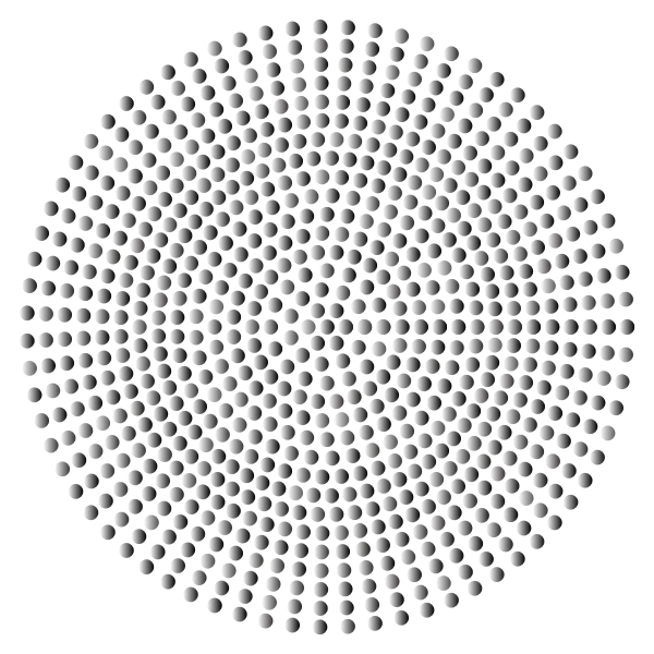 SVG Prismatic Radial Dots 6