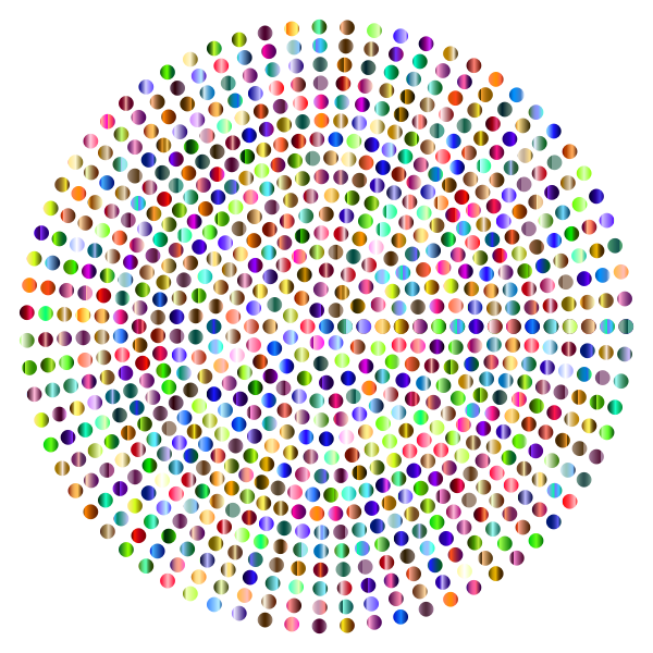 SVG Prismatic Radial Dots 7
