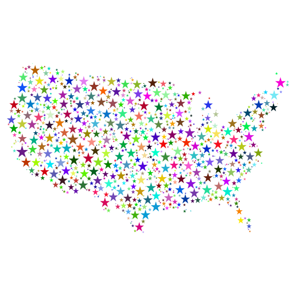 SVG Prismatic US map