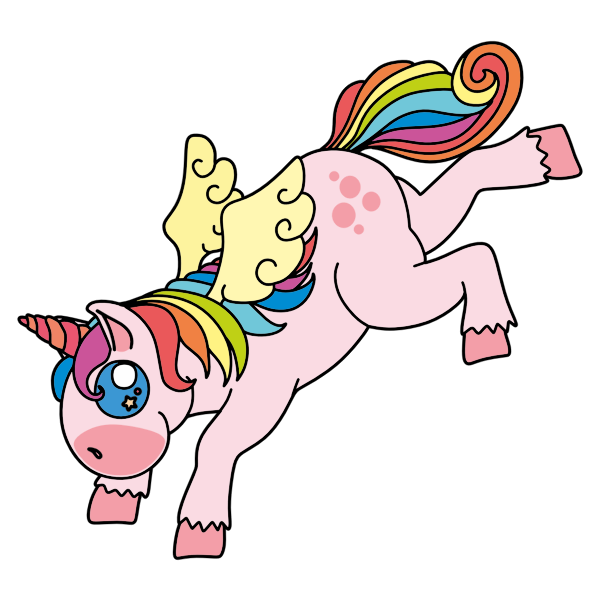 SVG Prismatic winged unicorn