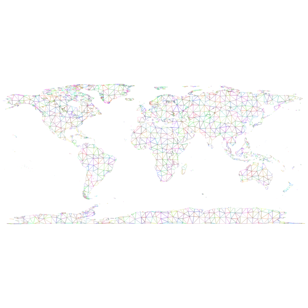 SVG Prismatic world map