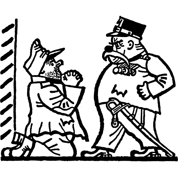 SVG Prisoner and soldier