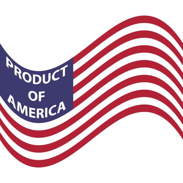 SVG Product Of America Wavy Flag
