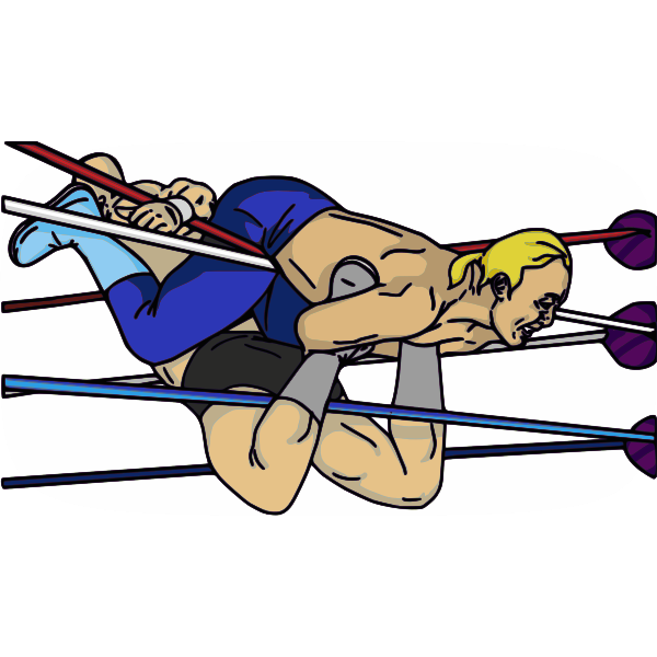SVG Professional wrestling maneuver vector image