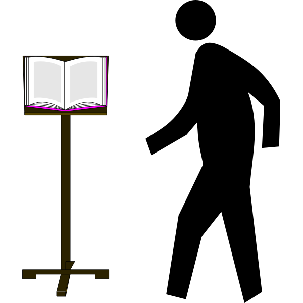 SVG Professor at lectern