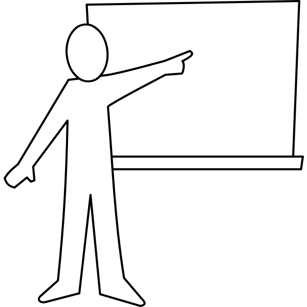 SVG Professor teaching