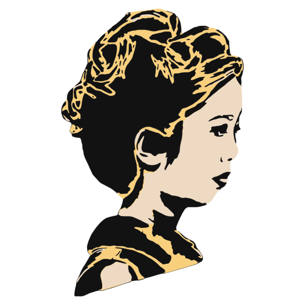 SVG Profile of a woman