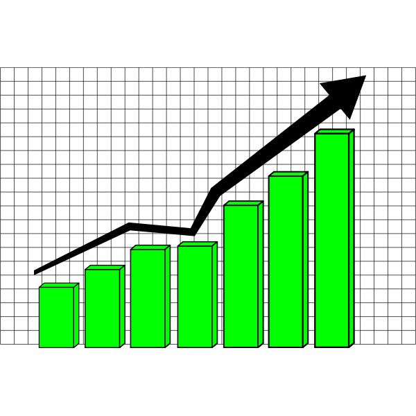 SVG Profit Chart Curve Vector