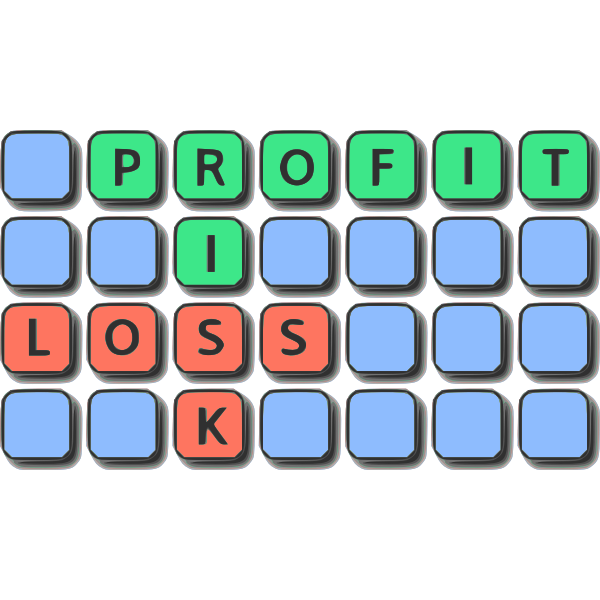 SVG Profit risk loss symbol