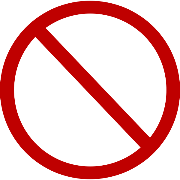 SVG Prohibition sign vector image