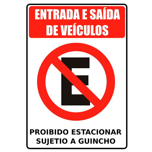 SVG Proibido Estacionar