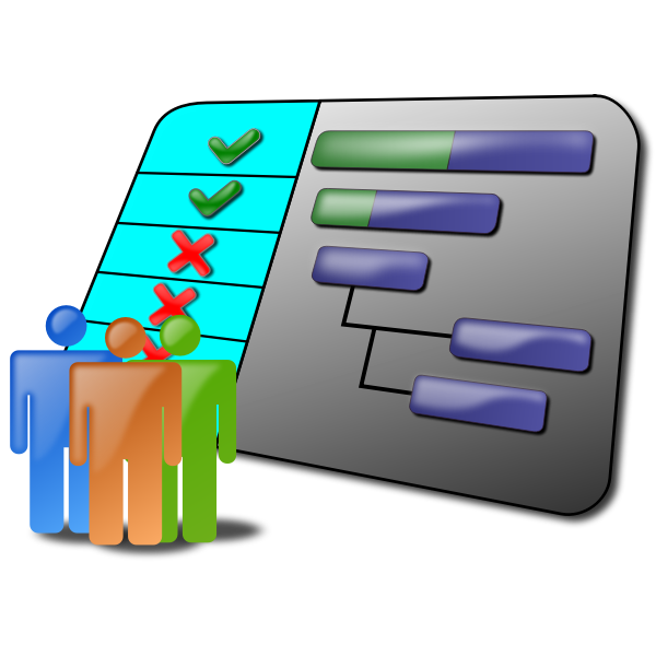 SVG Project schedule vector graphics