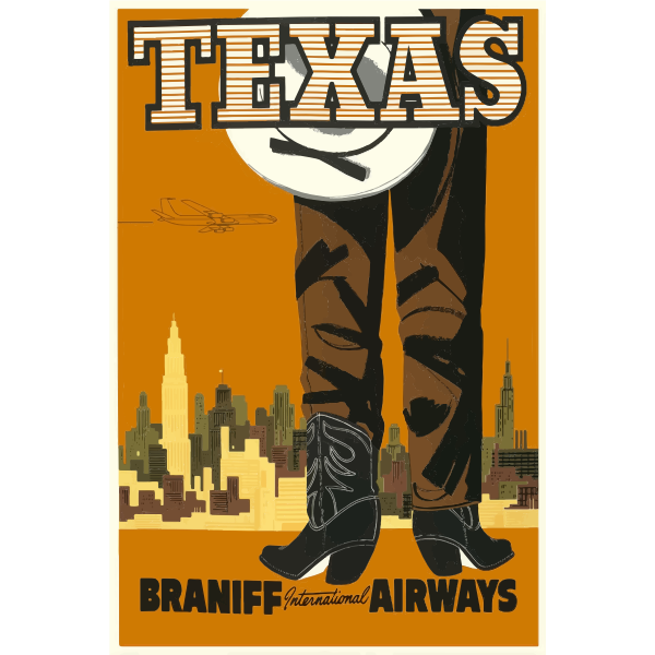 SVG Promotional poster of Texas