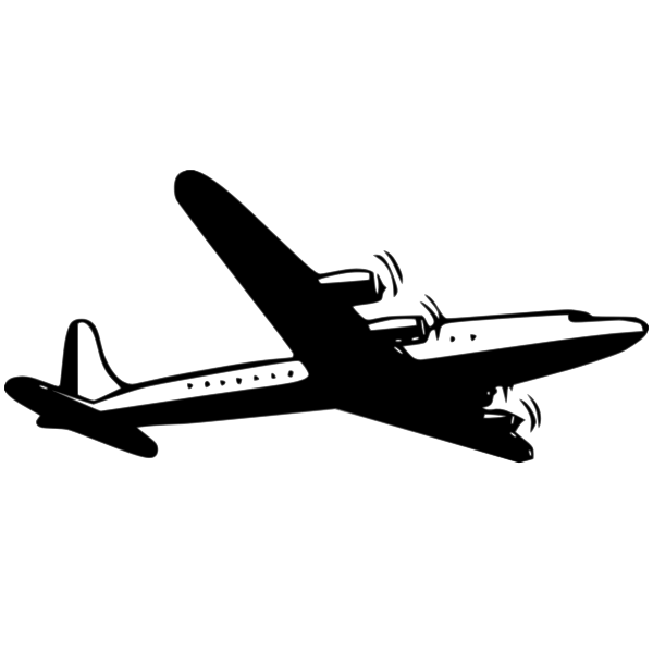 SVG Propeller airliner vector image