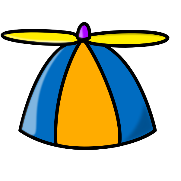 SVG Propeller hat vector drawing