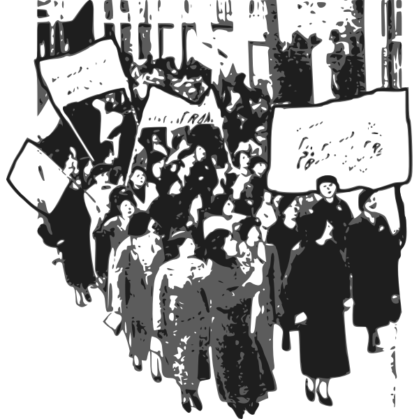 SVG Protest women