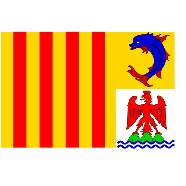 SVG Provence-Alpes-Cte d039Azur region flag vector graphics
