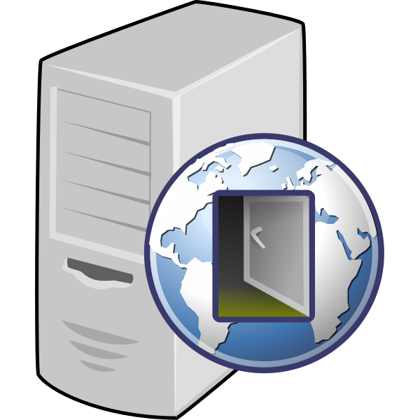 SVG Proxy server icon vector drawing
