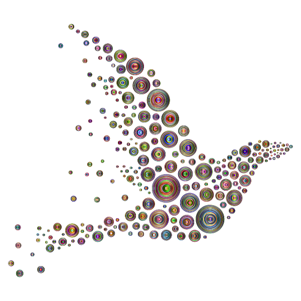 SVG Psychedelic bird