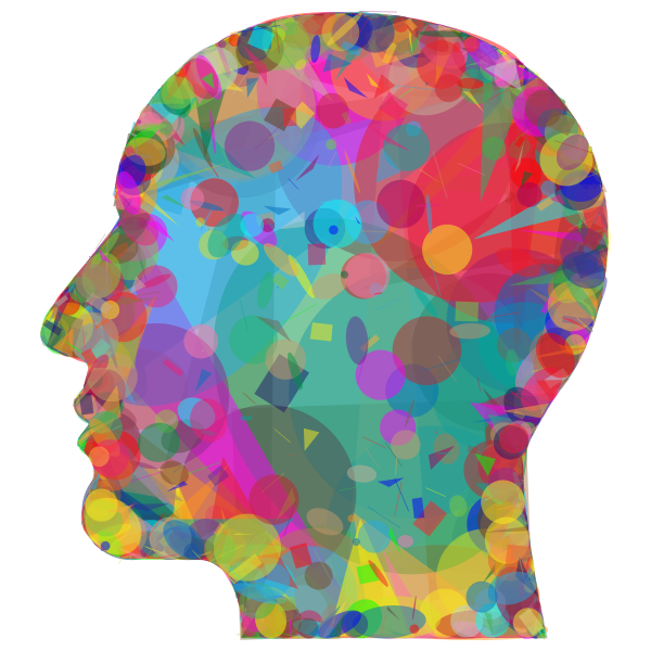 SVG Psychedelic head
