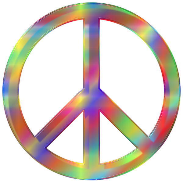 SVG Psychedelic Peace Sign