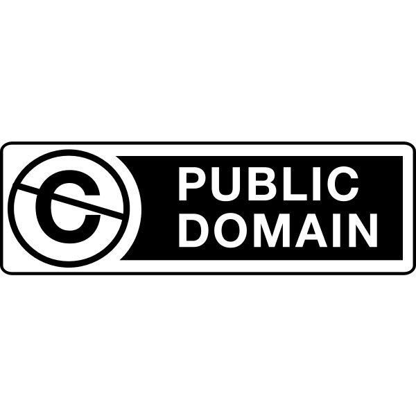 SVG Public domain sign vector clip art