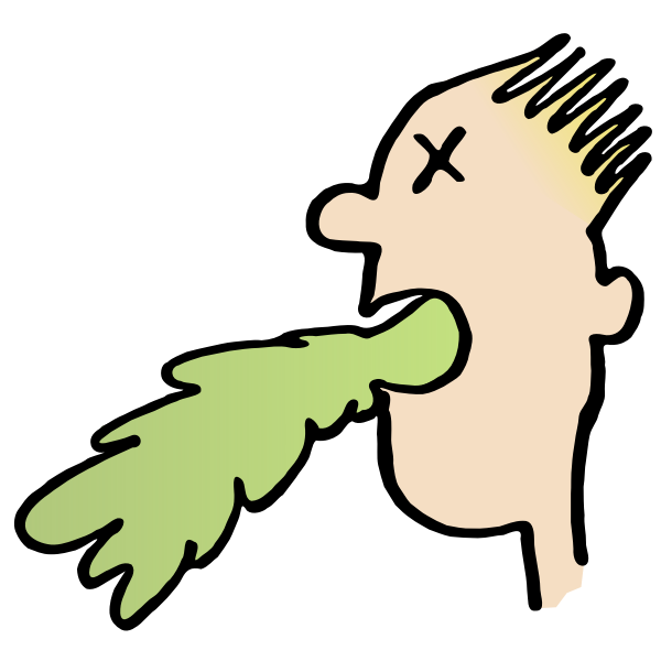 SVG Puke man