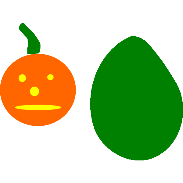 SVG Pumpkin cartoon drawing art